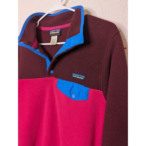 Patagonia Synchilla Snap-T Fleece Pullover Sweater Women's Size XS Pink Purple - Picture 2 of 4